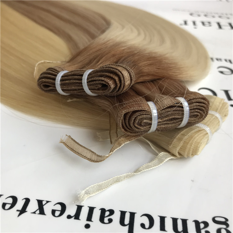 weft hair extensions/ flat weft /new type hair weft H113